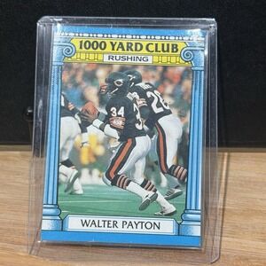 1987‎ Topps Football Walter Payton 1000 Yard Club Card #7
